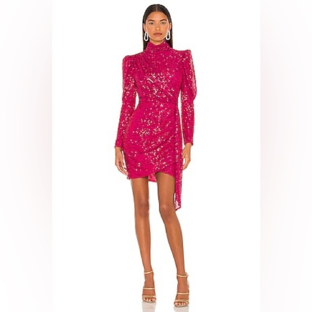 Saylor Bianca Mini Dress in Fuchsia. NWT!